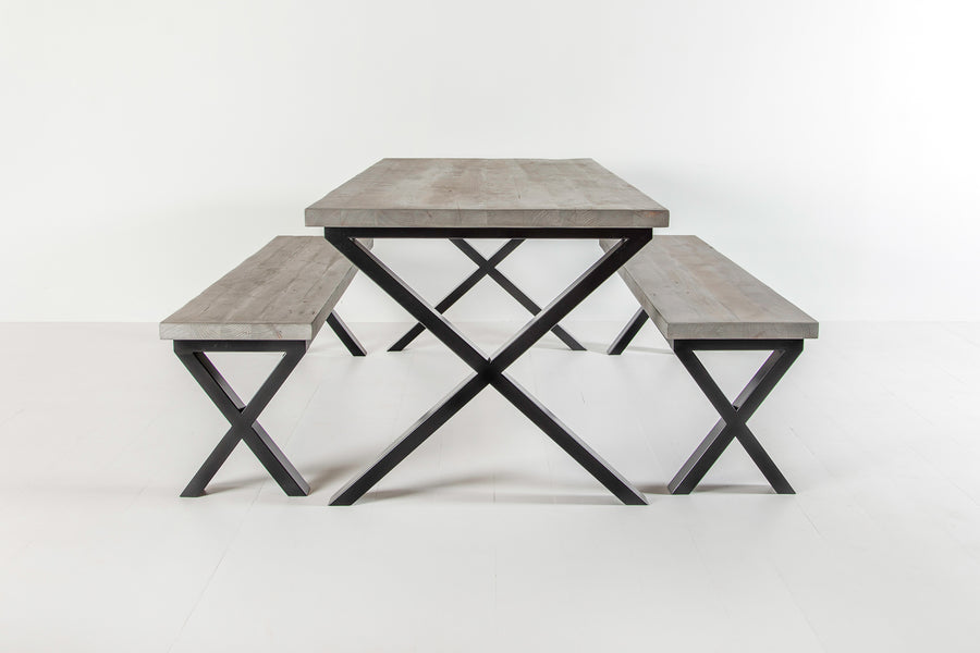 Shelby Dining Table - Crossed Leg