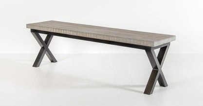 Shelby Bench - Crossed Leg