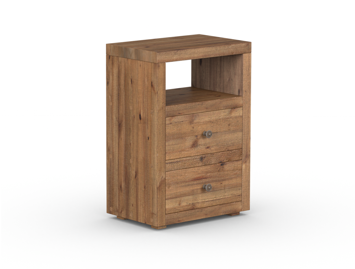 Branson Tall 2 Drawer Bedside