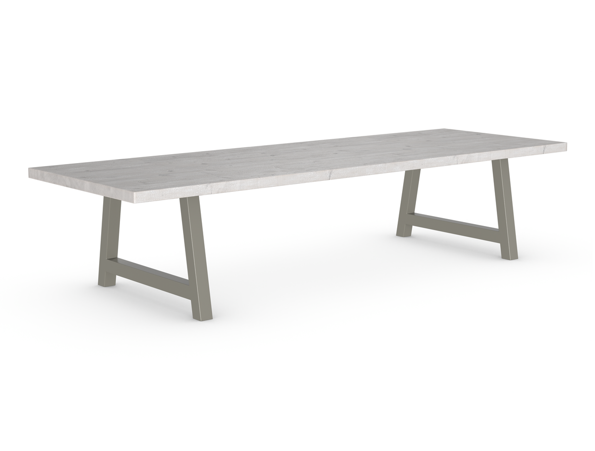 Rochester Dining Table - Long Overhang Custom Frame