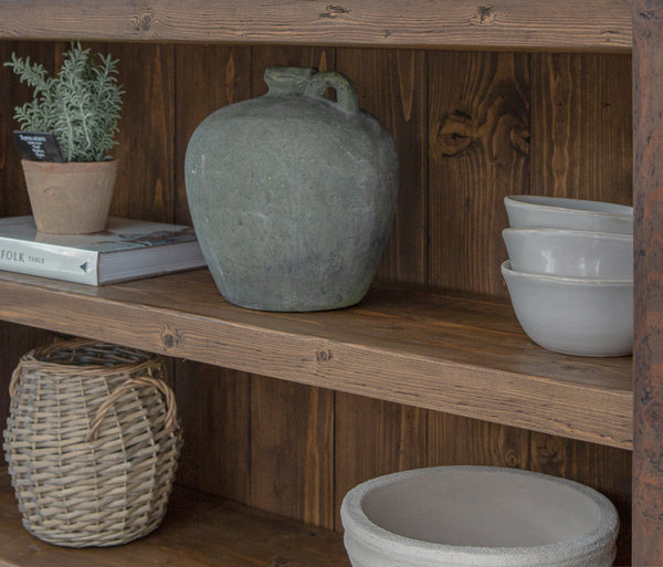 Rustic solid wood bookcases
