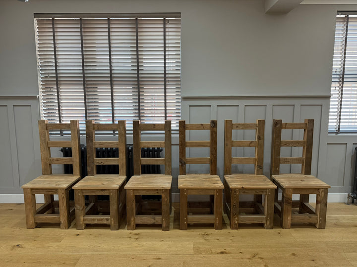 Set 6 x Hudson Dining Chairs - Natural - Ex-Display