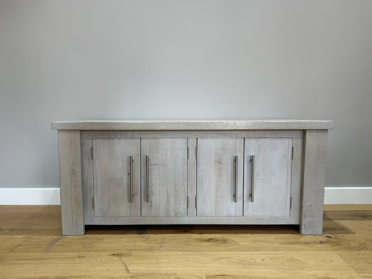 144.5 cm Hudson Low Cabinet - Grey - Ex-Display
