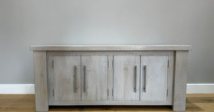 144.5 cm Hudson Low Cabinet - Grey - Ex-Display