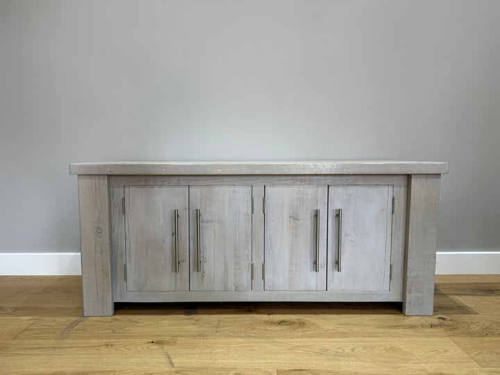 144.5 cm Hudson Low Cabinet - Grey - Ex-Display