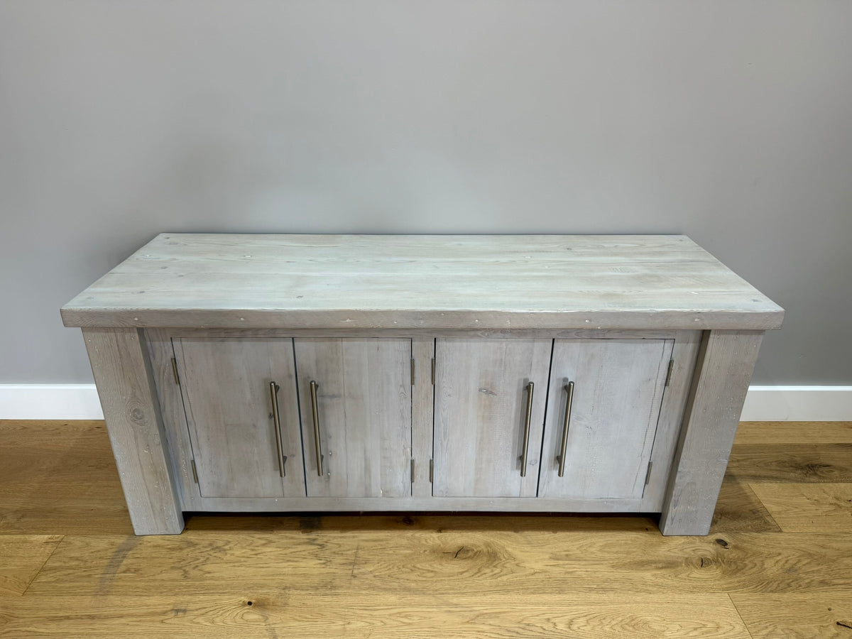 144.5 cm Hudson Low Cabinet - Grey - Ex-Display