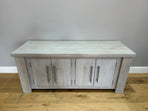 144.5 cm Hudson Low Cabinet - Grey - Ex-Display
