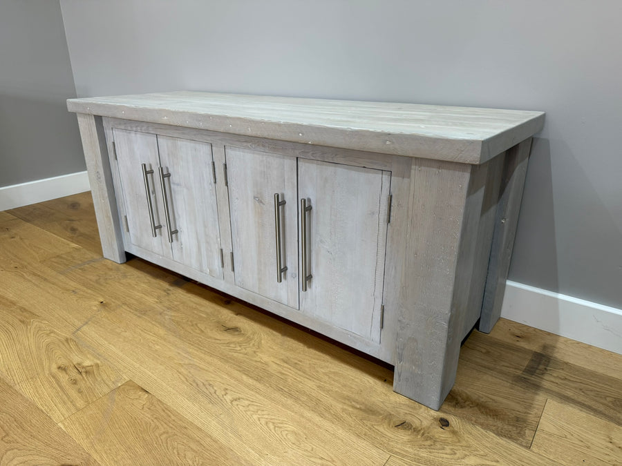 144.5 cm Hudson Low Cabinet - Grey - Ex-Display