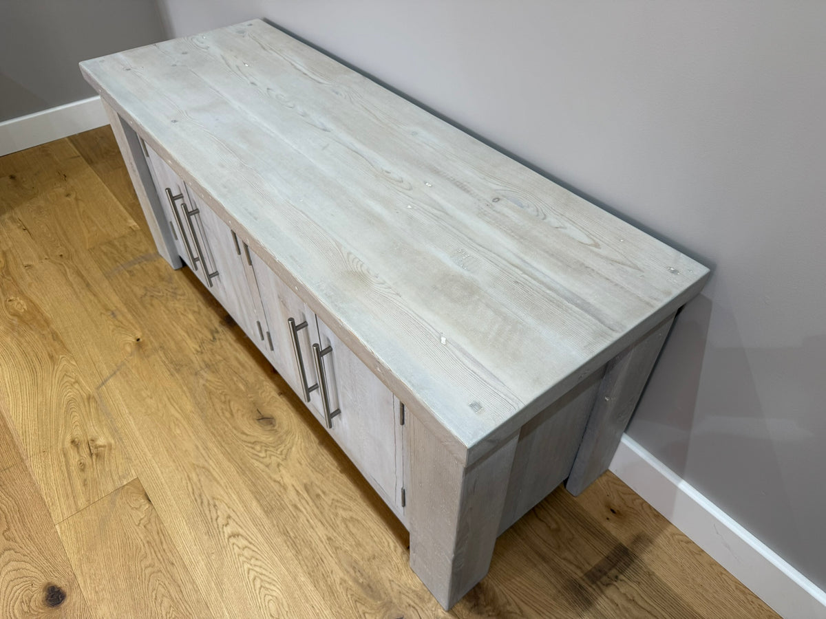 144.5 cm Hudson Low Cabinet - Grey - Ex-Display