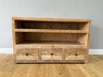 120 cm Branson Triple TV Stand - Natural - Ex-Display
