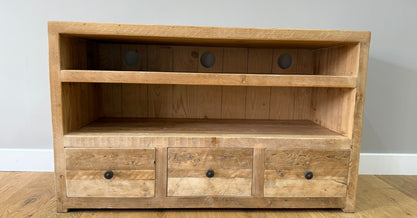 120 cm Branson Triple TV Stand - Natural - Ex-Display