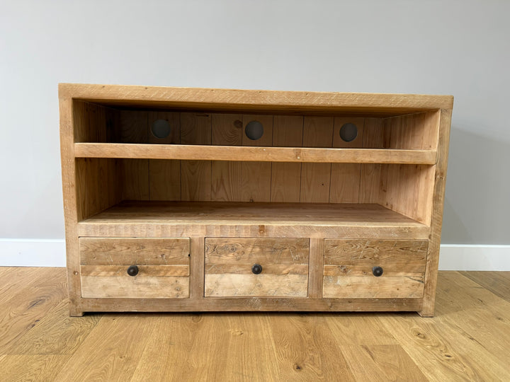 120 cm Branson Triple TV Stand - Natural - Ex-Display