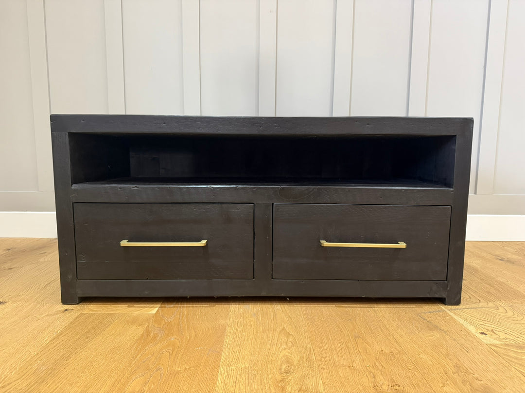 103.5 cm Branson Double TV Stand - Black - Ex-Display