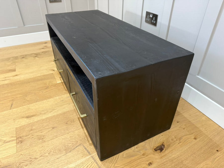 103.5 cm Branson Double TV Stand - Black - Ex-Display