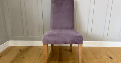 Annabel Dining Chair - 1 x Lilac Velvet - Ex-Display