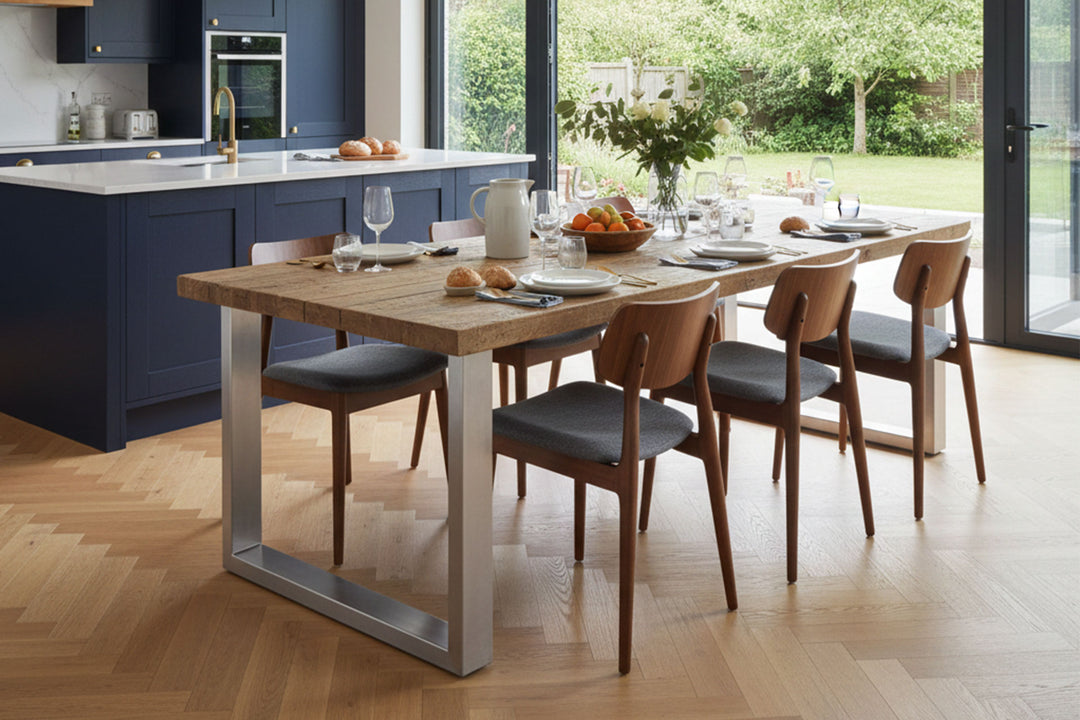Cavendish Frameless Dining Table - Short Overhang