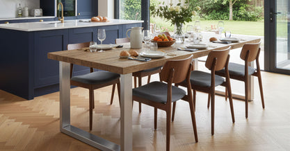 Cavendish Frameless Dining Table - Short Overhang