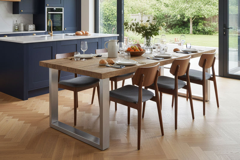 Cavendish Frameless Dining Table - Short Overhang