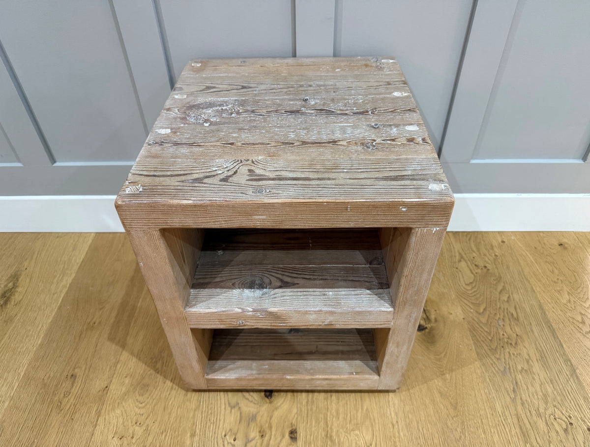 Custom Branson Side Table - Limed - Ex-Display