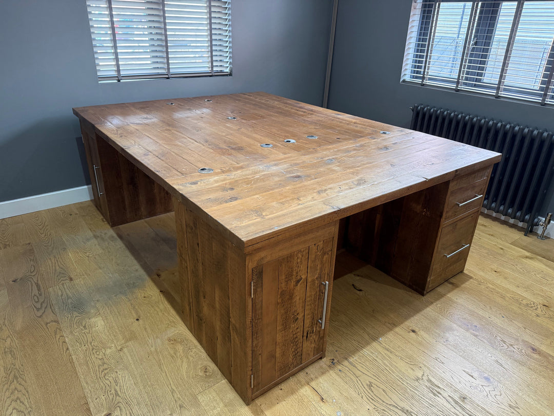 Custom Triple Hudson Large Desk - Warm (CAN BE SPLIT)
