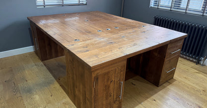 Custom Triple Hudson Large Desk - Warm (CAN BE SPLIT)