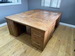 Custom Triple Hudson Large Desk - Warm (CAN BE SPLIT)