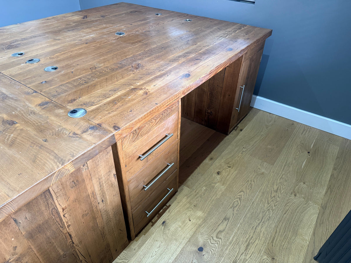 Custom Triple Hudson Large Desk - Warm (CAN BE SPLIT)