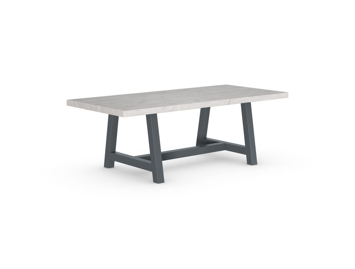 Rochester Dining Table - Long Overhang Custom Frame