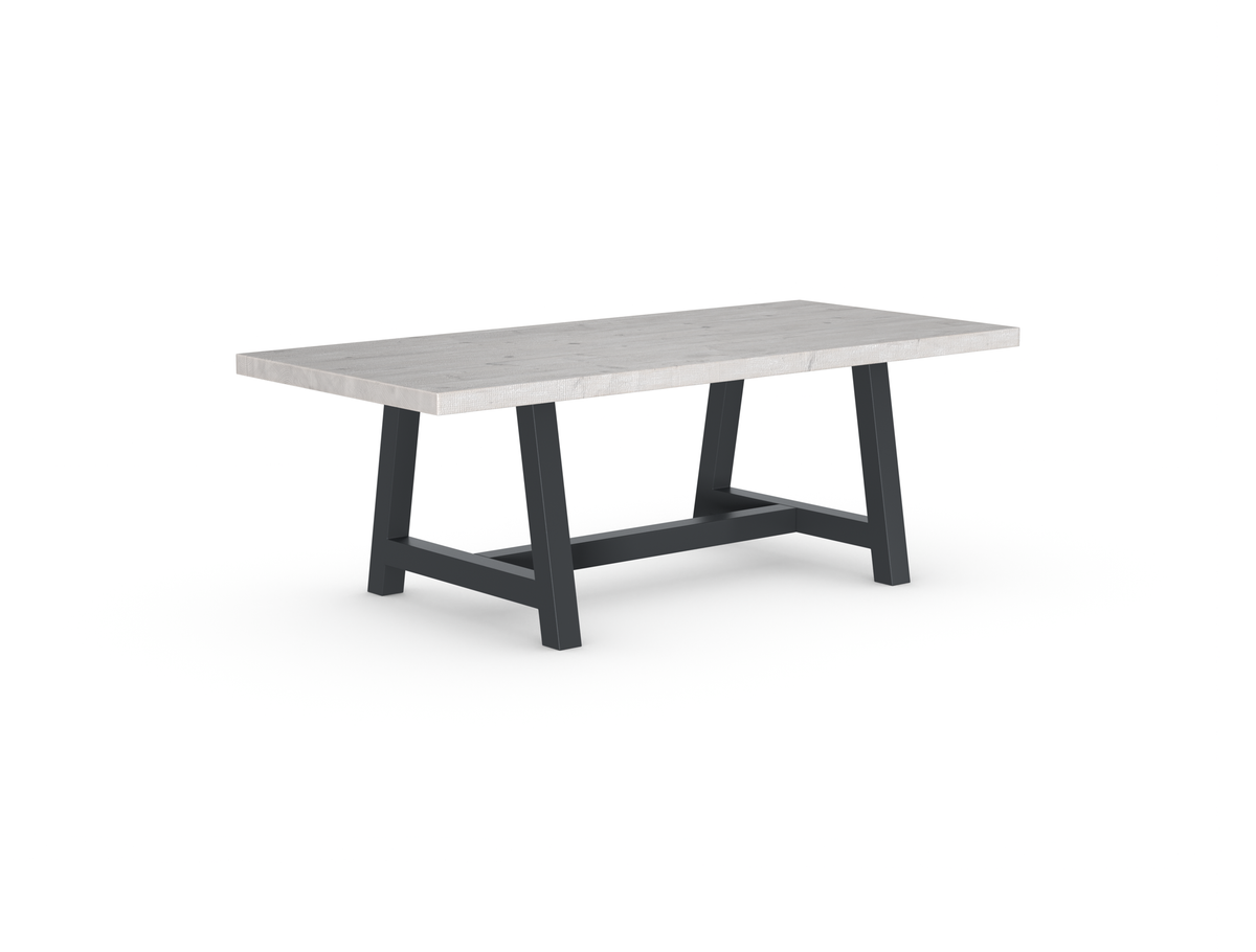 Rochester Dining Table - Long Overhang Custom Frame