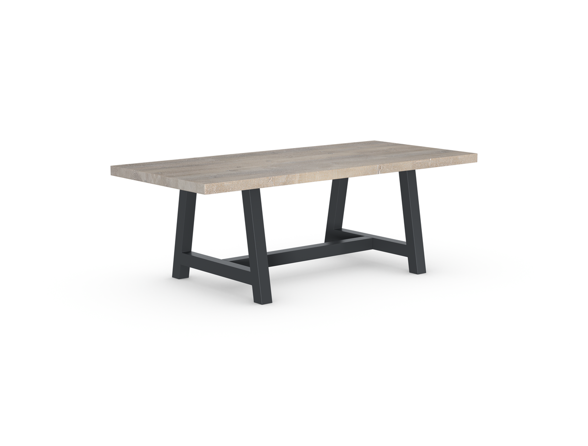 Rochester Dining Table - Long Overhang Custom Frame