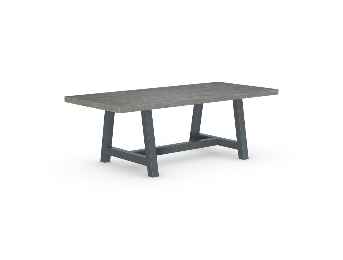 Rochester Dining Table - Long Overhang Custom Frame
