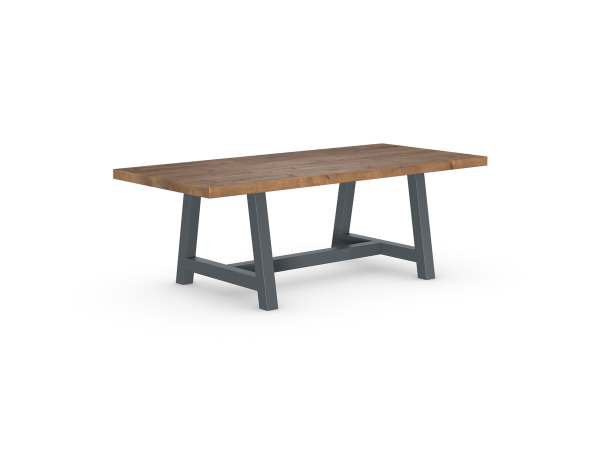 Rochester Dining Table - Long Overhang Custom Frame