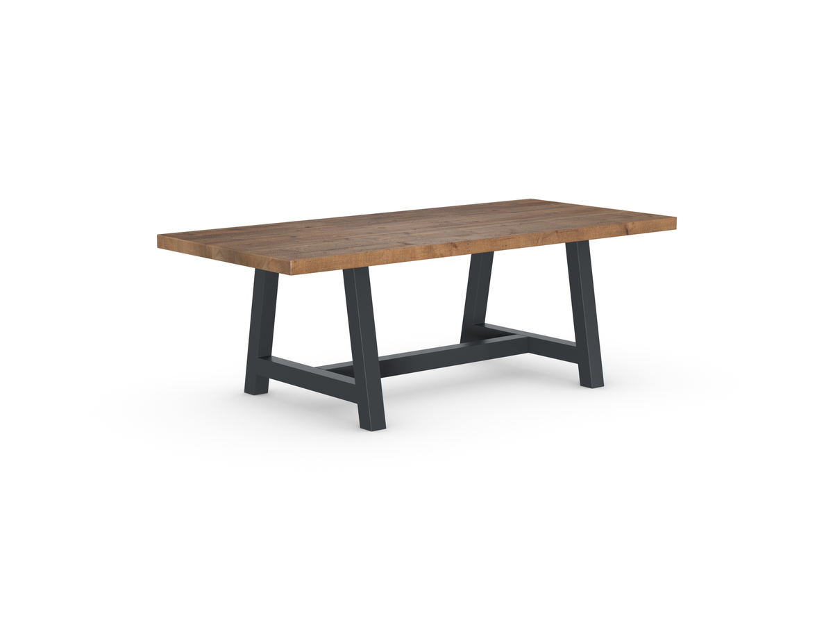 Rochester Dining Table - Long Overhang Custom Frame