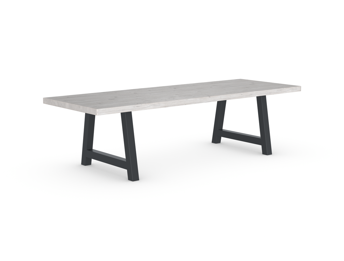Rochester Dining Table - Long Overhang Custom Frame
