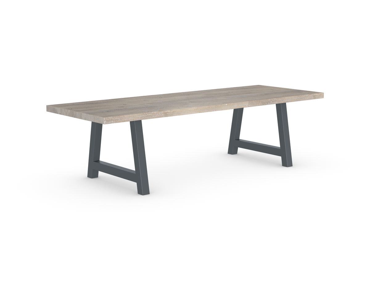Rochester Dining Table - Long Overhang Custom Frame