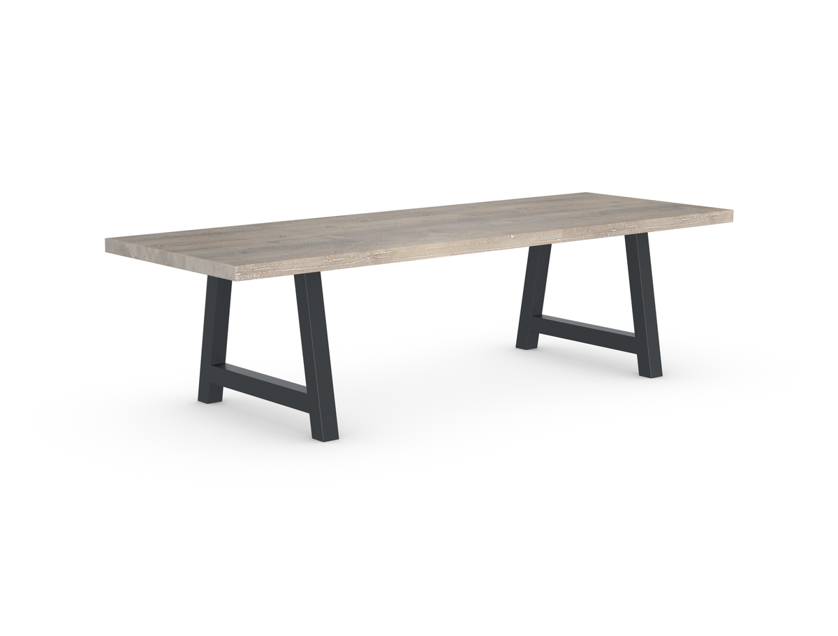 Rochester Dining Table - Long Overhang Custom Frame