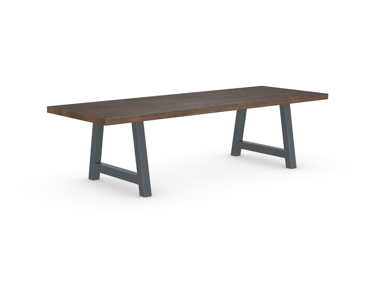 Rochester Dining Table - Long Overhang Custom Frame