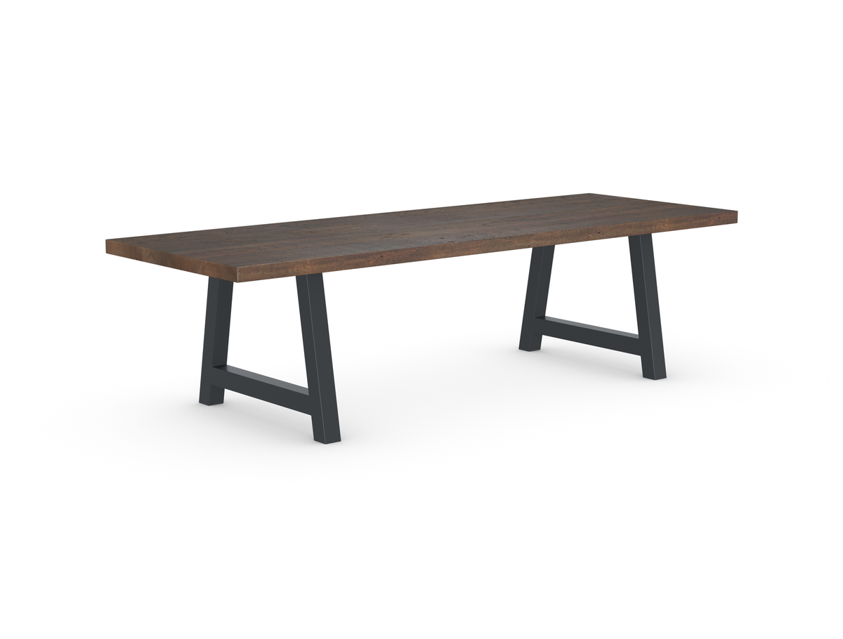 Rochester Dining Table - Long Overhang Custom Frame