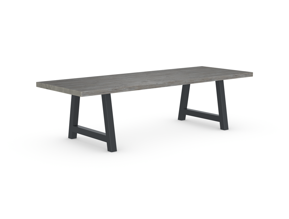 Rochester Dining Table - Long Overhang Custom Frame