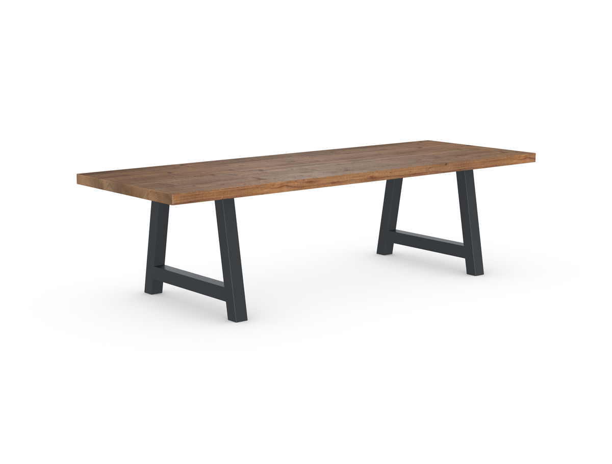 Rochester Dining Table - Long Overhang Custom Frame