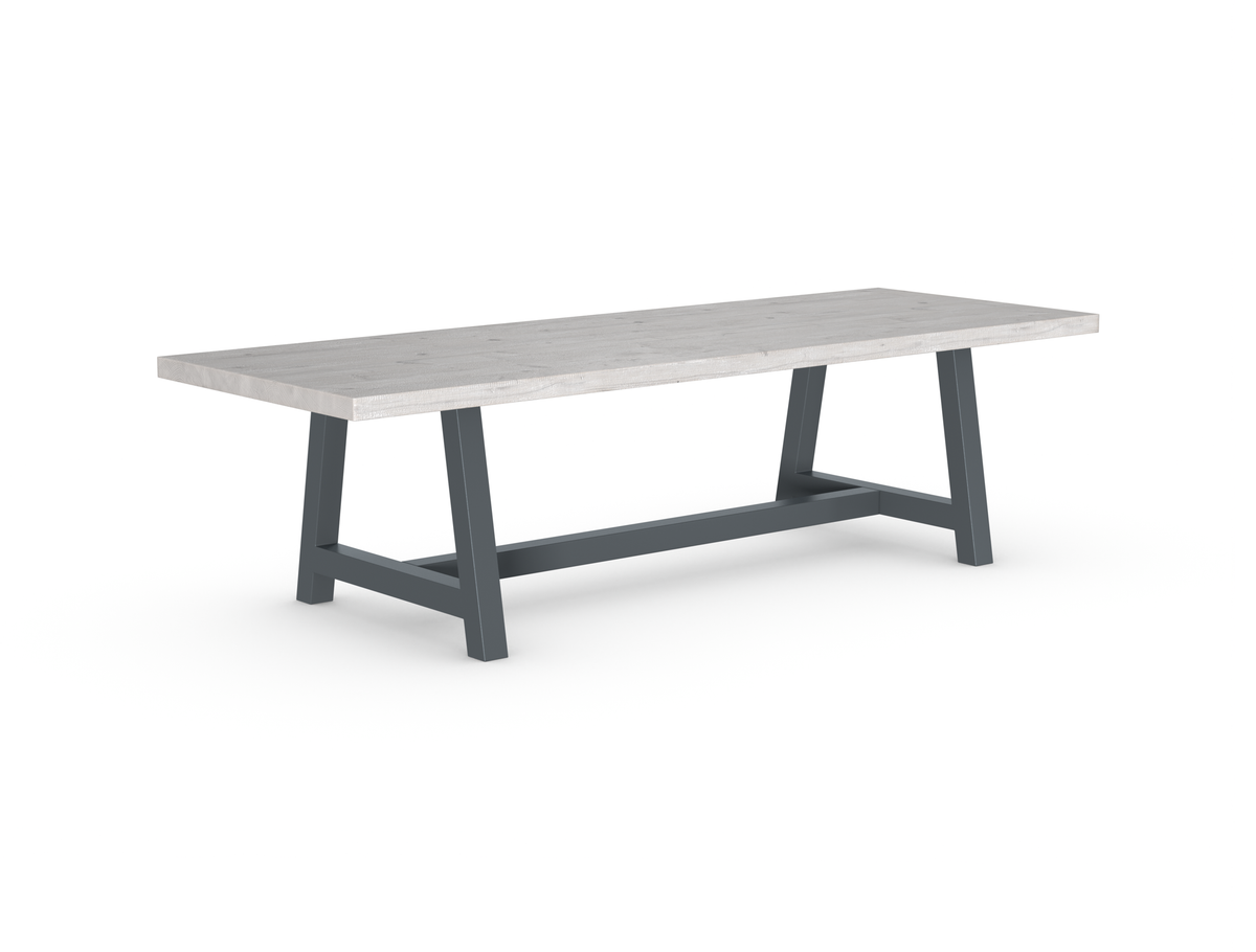 Rochester Dining Table - Long Overhang Custom Frame