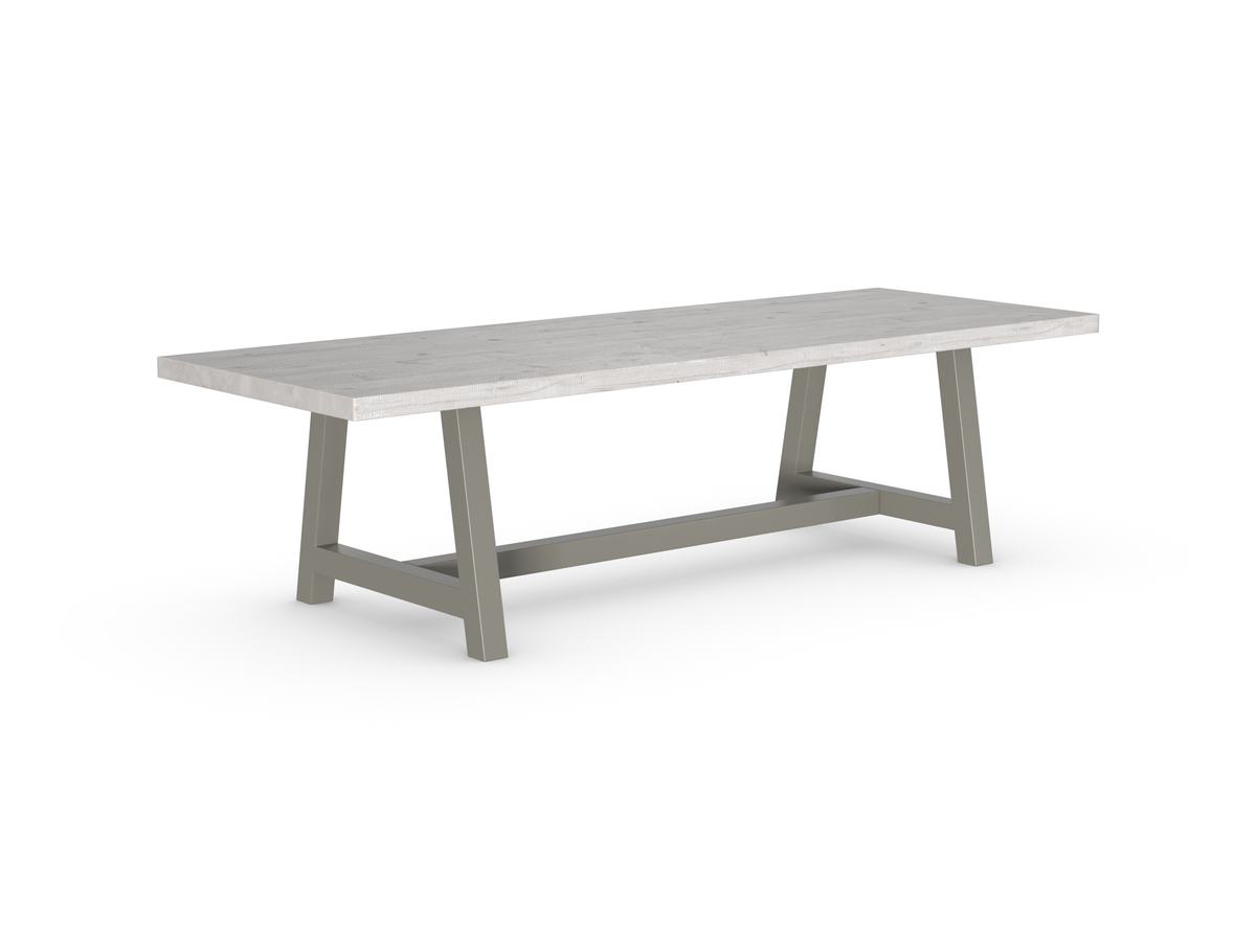 Rochester Dining Table - Long Overhang Custom Frame