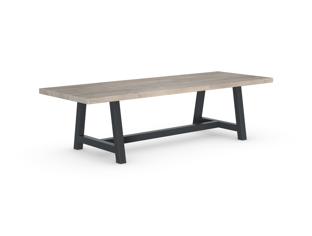 Rochester Dining Table - Long Overhang Custom Frame