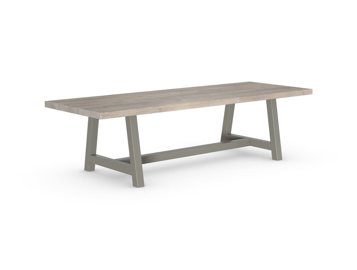 Rochester Dining Table - Long Overhang Custom Frame