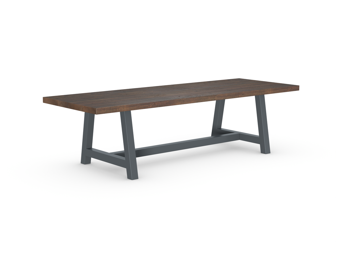 Rochester Dining Table - Long Overhang Custom Frame