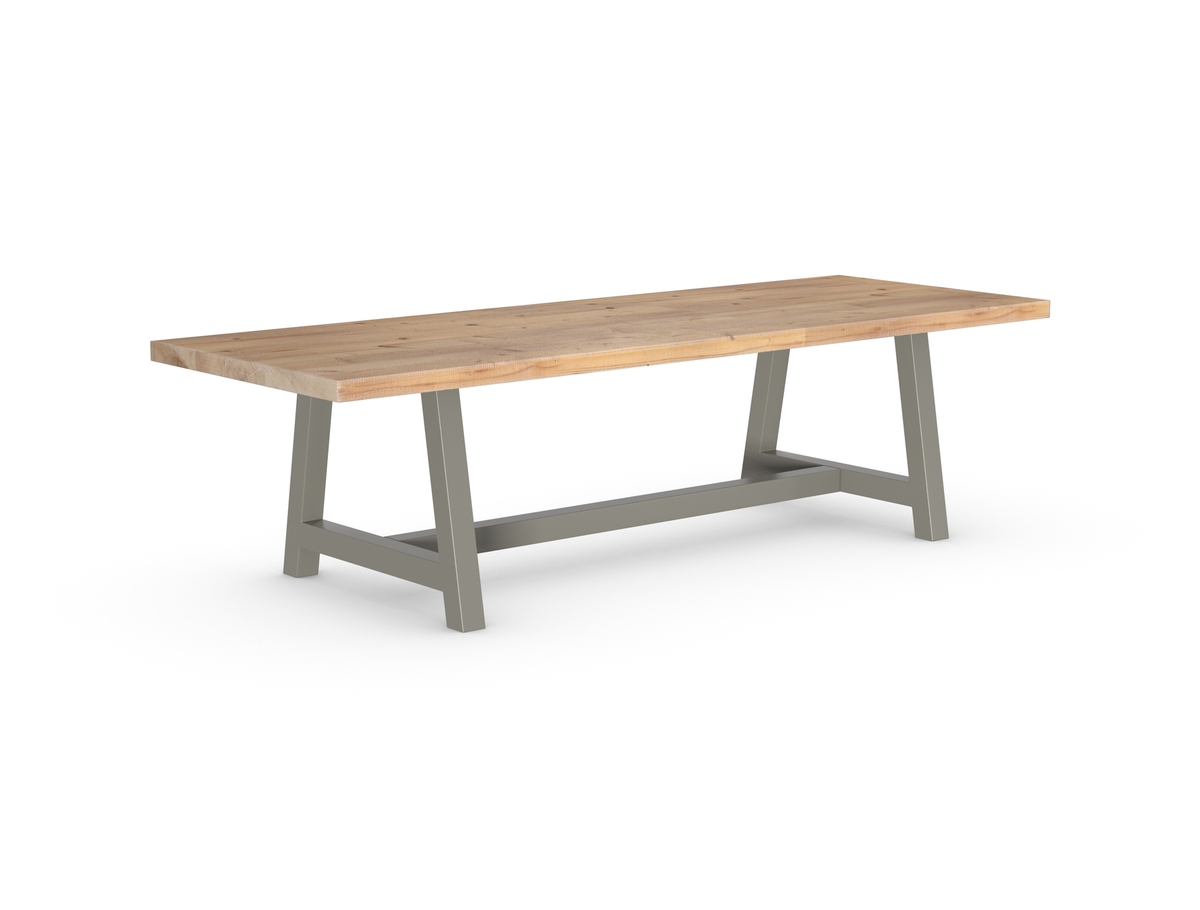 Rochester Dining Table - Long Overhang Custom Frame