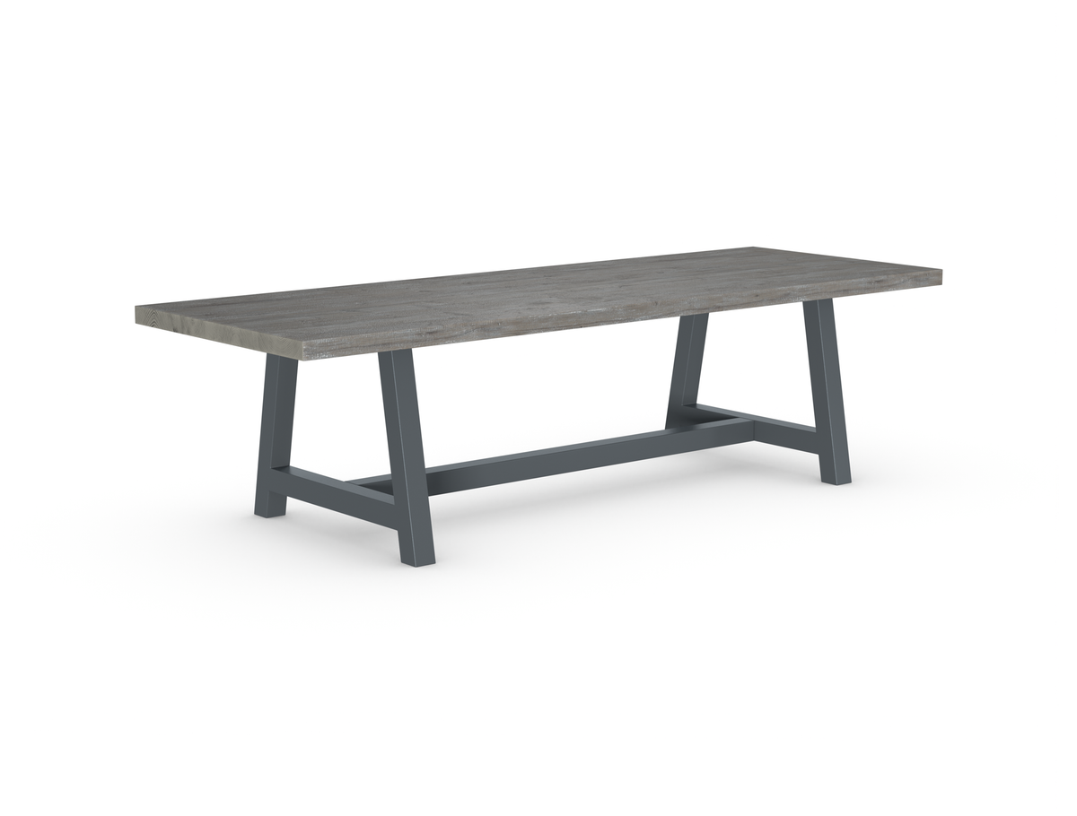 Rochester Dining Table - Long Overhang Custom Frame