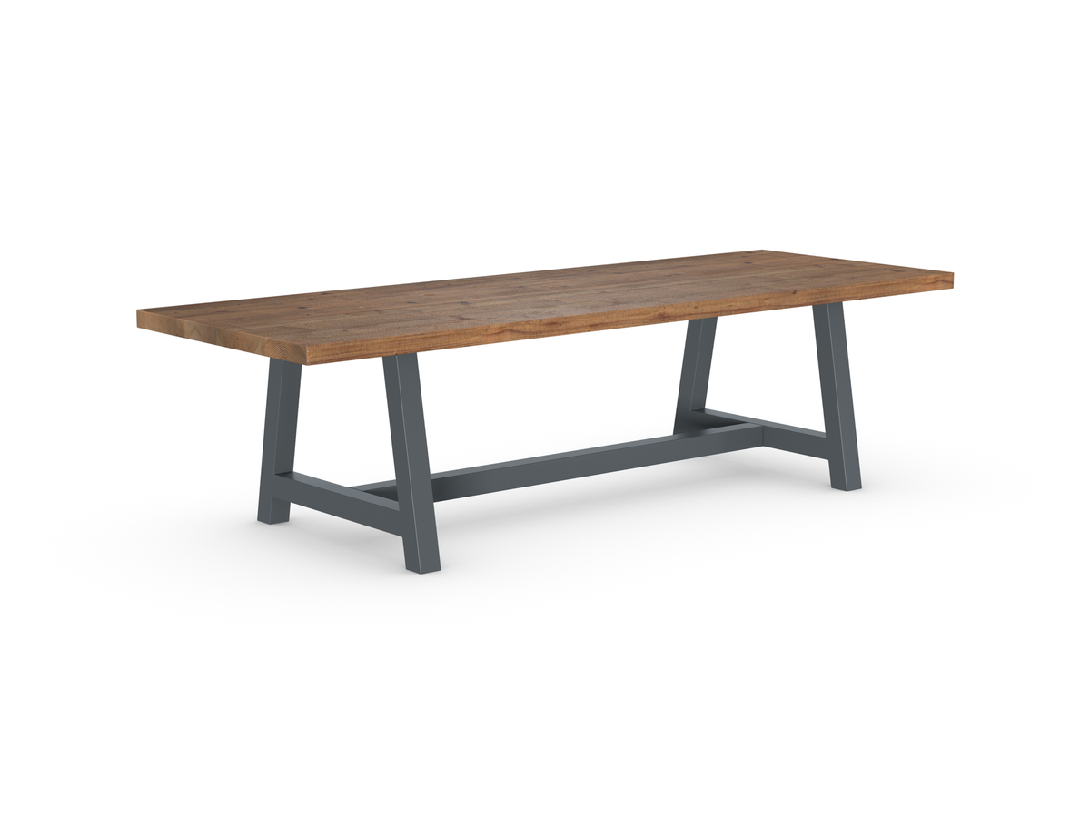 Rochester Dining Table - Long Overhang Custom Frame