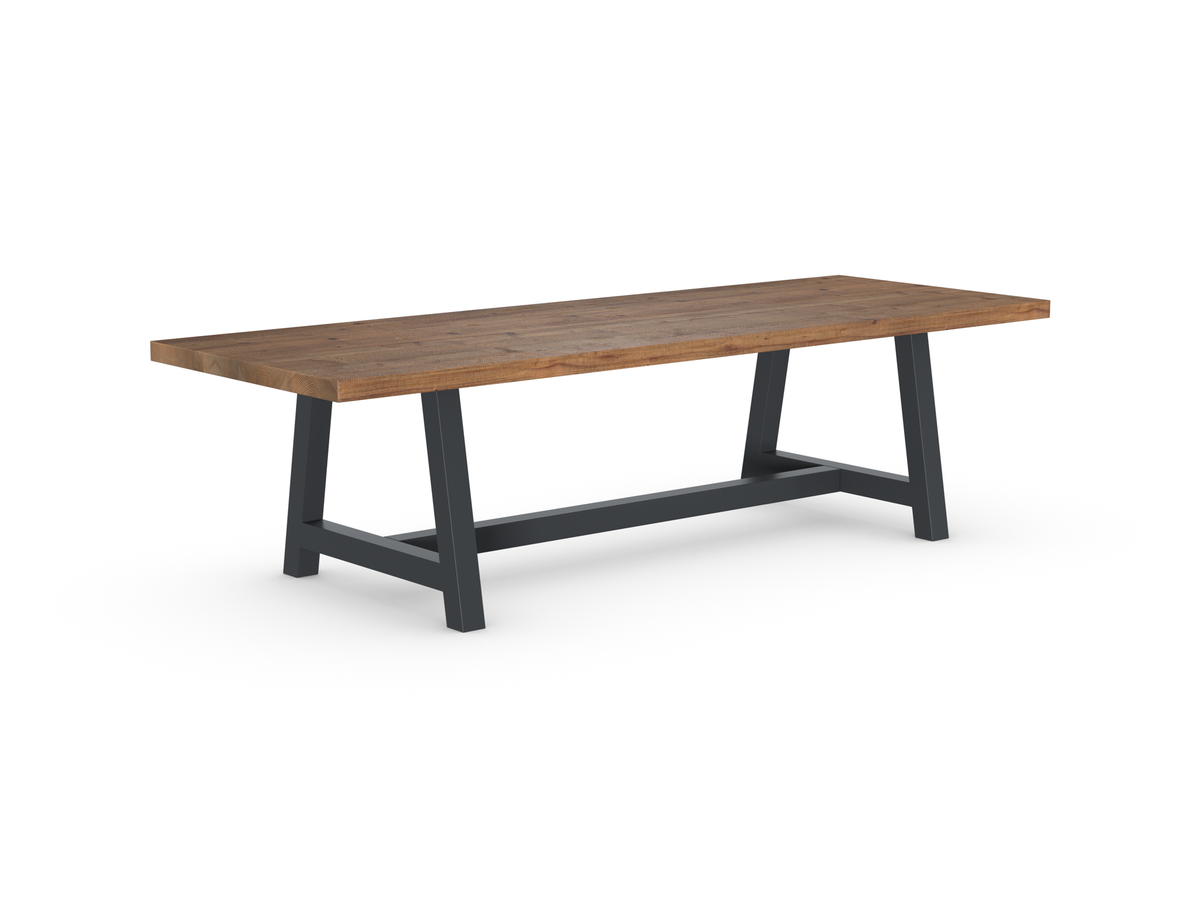 Rochester Dining Table - Long Overhang Custom Frame