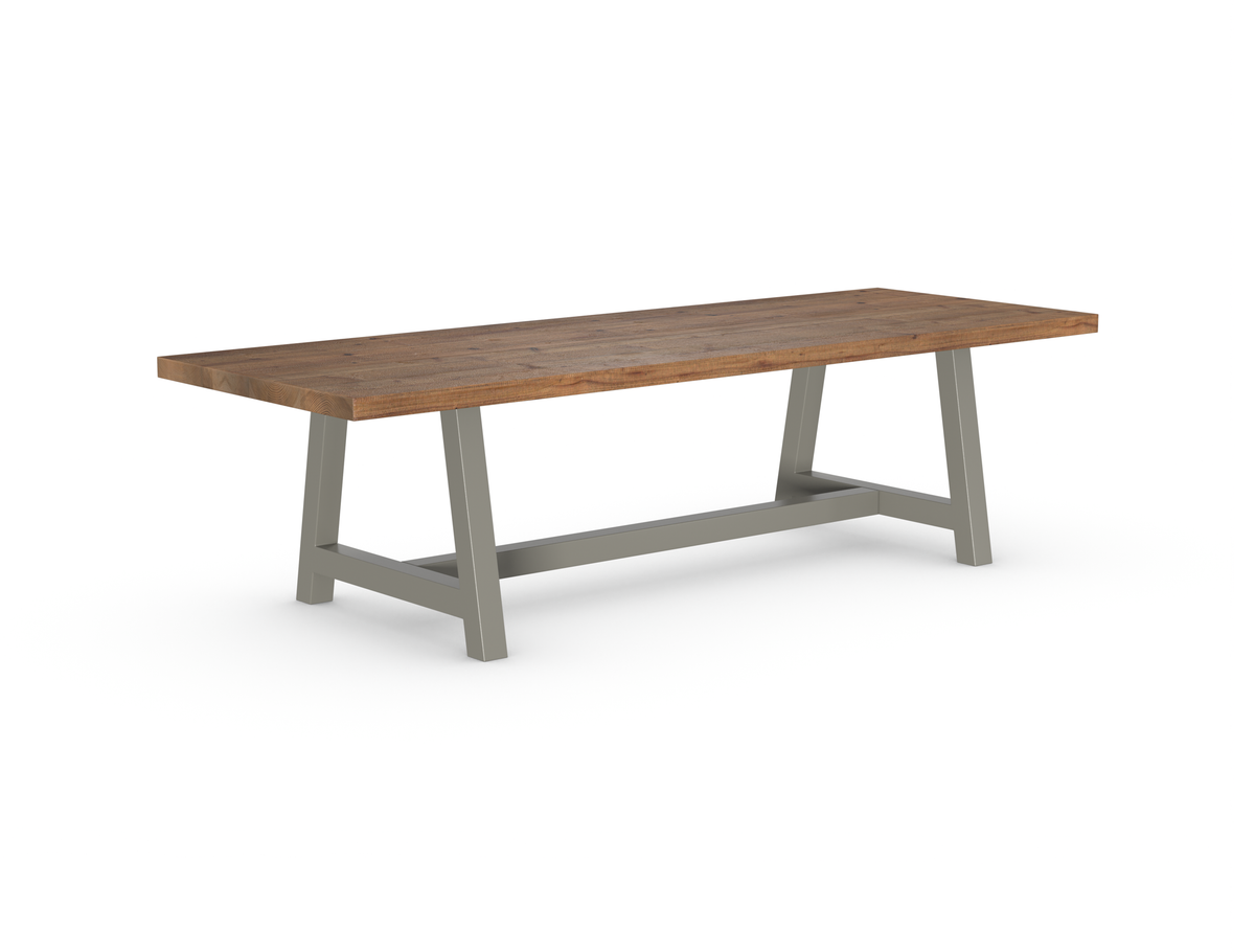 Rochester Dining Table - Long Overhang Custom Frame